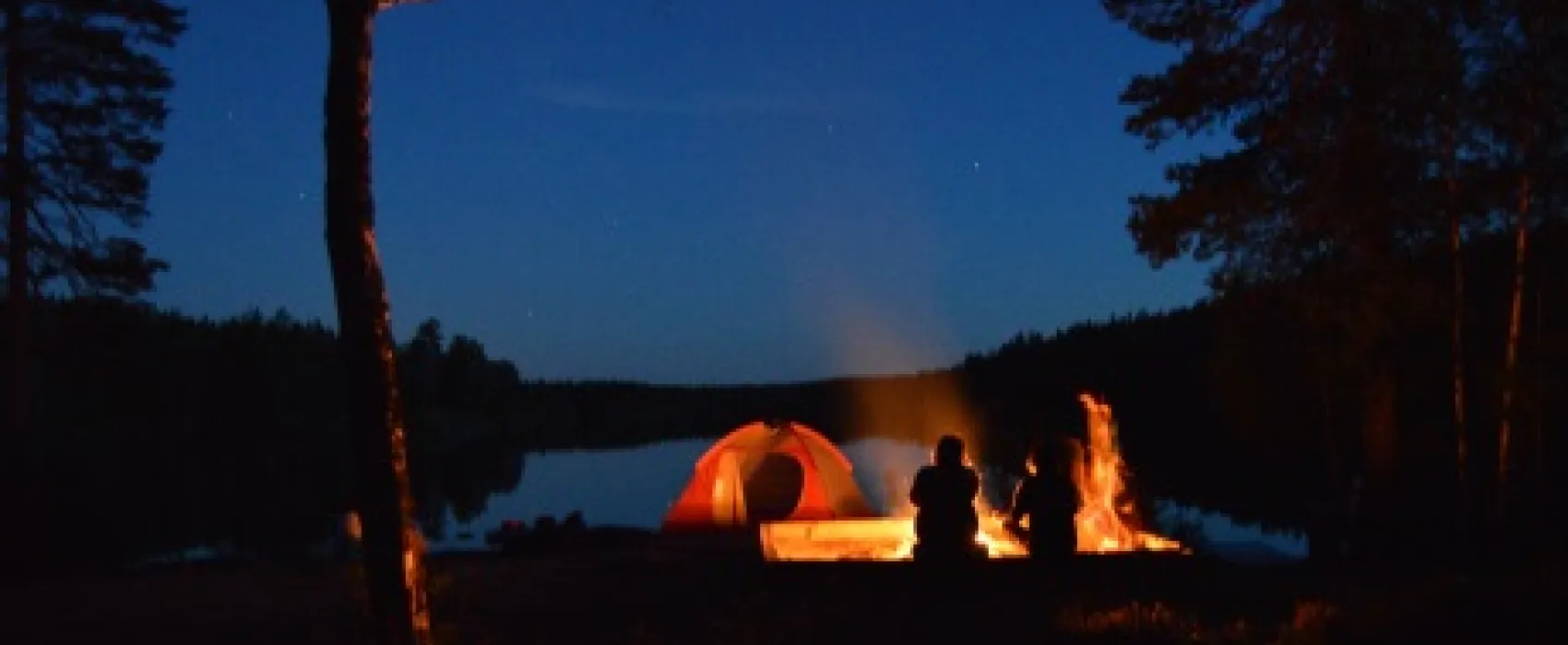 Wilderness camping Sweden
